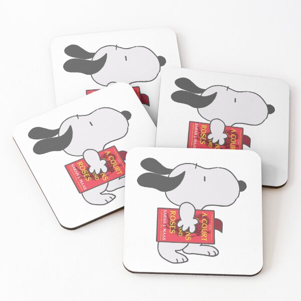 Item preview, snoopy reading a court of thorns and roses designed and sold by liveawhimsylife.