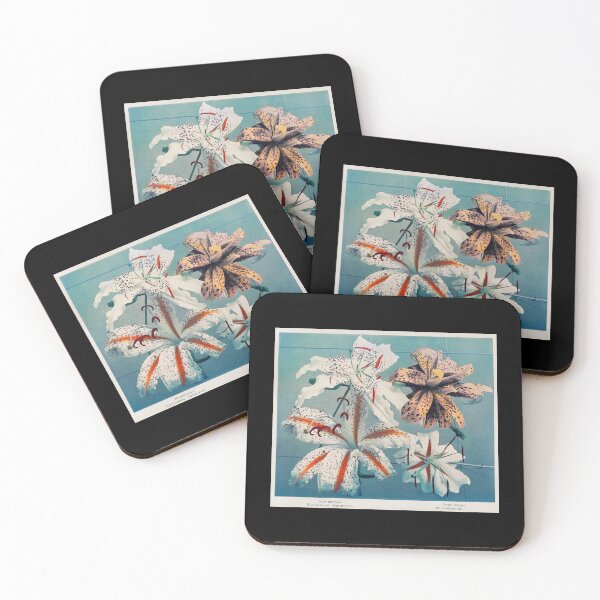 Item preview, Lily Hand-Colored Collotype by Kazumasa Ogawa 1896 Japanese  designed and sold by TeeARTHY.