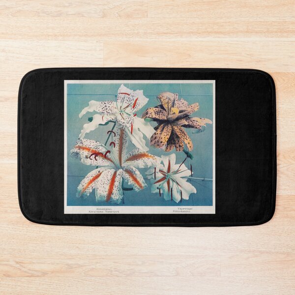 Item preview, Lily Hand-Colored Collotype by Kazumasa Ogawa 1896 Japanese  designed and sold by TeeARTHY.