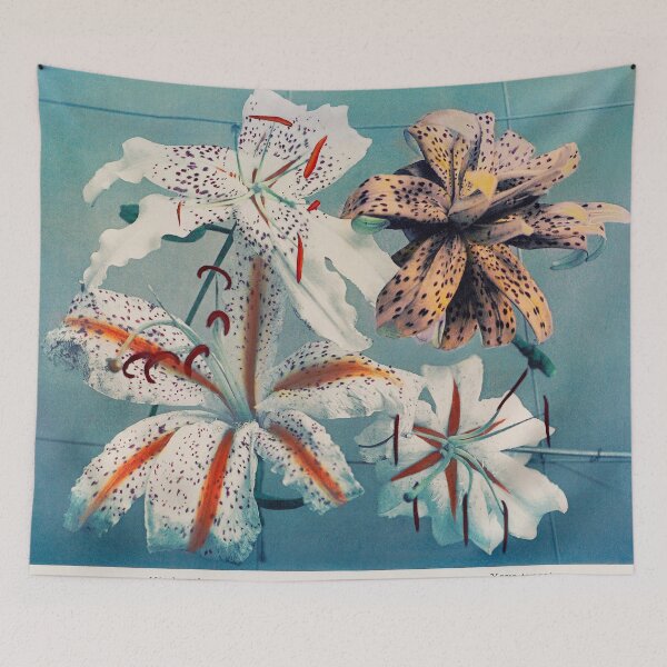Item preview, Lily Hand-Colored Collotype by Kazumasa Ogawa 1896 Japanese  designed and sold by TeeARTHY.