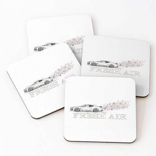 Item preview, Floral Speed - Sports Car Line Art with Red Botanical Flow designed and sold by KD-Visual-Lab.