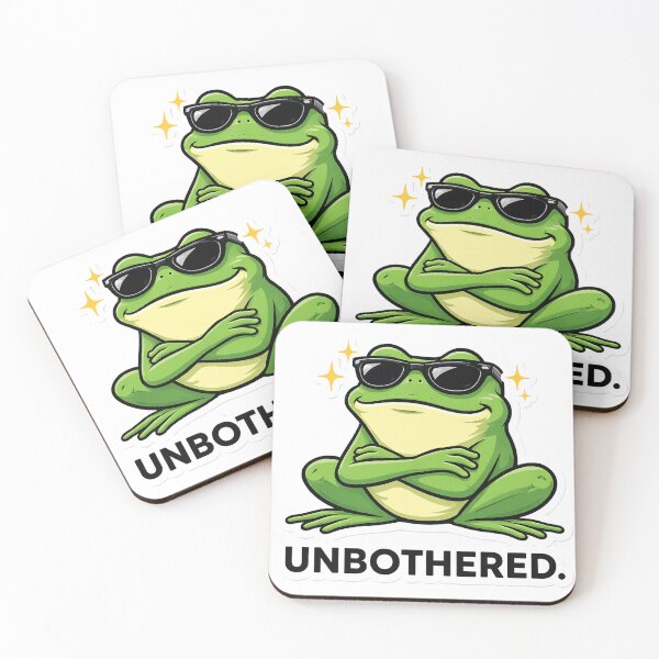 Item preview, Unbothered Frog designed and sold by PIXEL POP DESIGNS - Beyond the Norm!.