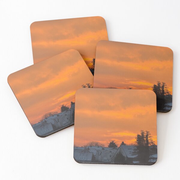 Item preview, Snowy Horizon in Orange designed and sold by Sunnymochi13.