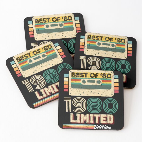 Item preview, Best Of 1980 Limited Edition Retro Cassette Vintage Birthday Gift designed and sold by MixedVibes Co..