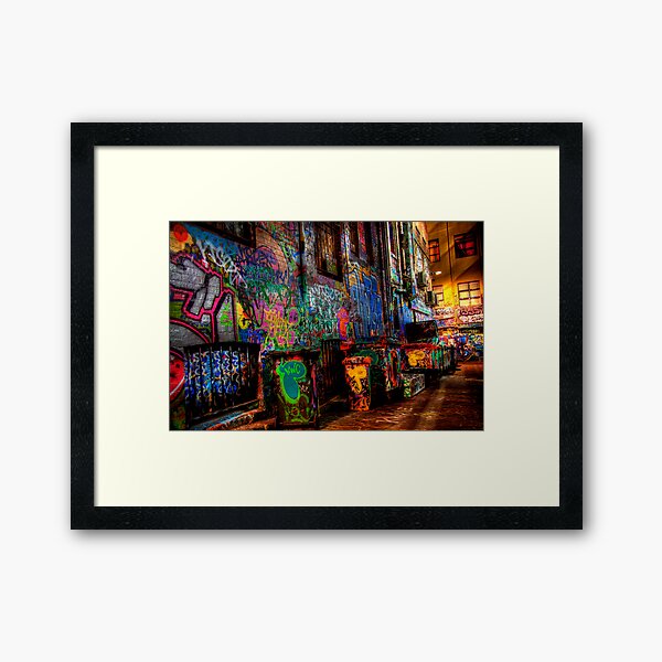 Laneway Moods 2. Framed Art Print