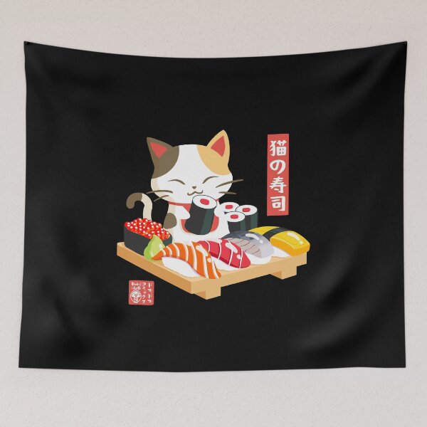 Item preview, Neko Sushi designed and sold by dokidokicomics.