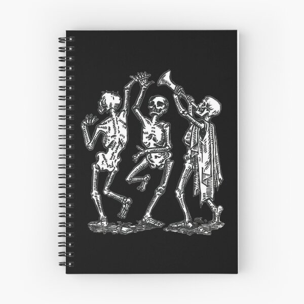 Item preview, Medieval Danse Macabre – Gothic Skeleton Dance Illustration designed and sold by Dungeon-Shop.