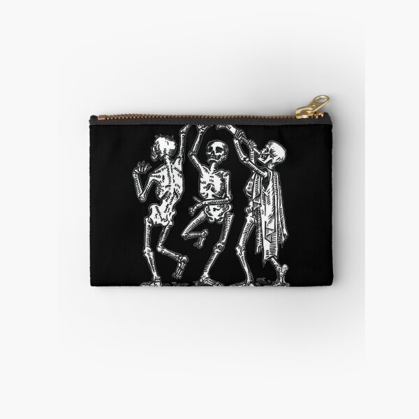 Aperçu de l'œuvre Danse macabre médiévale – Illustration de danse gothique de squelettes créée et vendue par Dungeon-Shop.