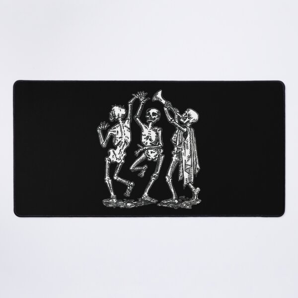 Item preview, Medieval Danse Macabre – Gothic Skeleton Dance Illustration designed and sold by Dungeon-Shop.