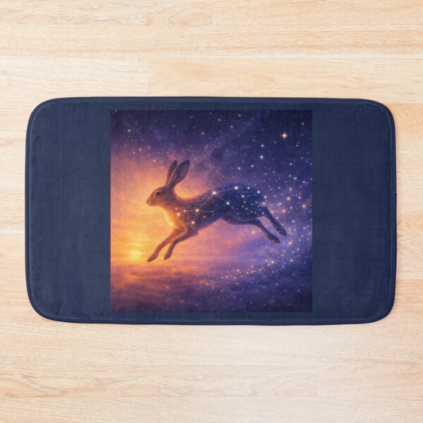 Item preview, Brown Hare – Celestial Run Star Constellation Art designed and sold by GeoWild Designs.