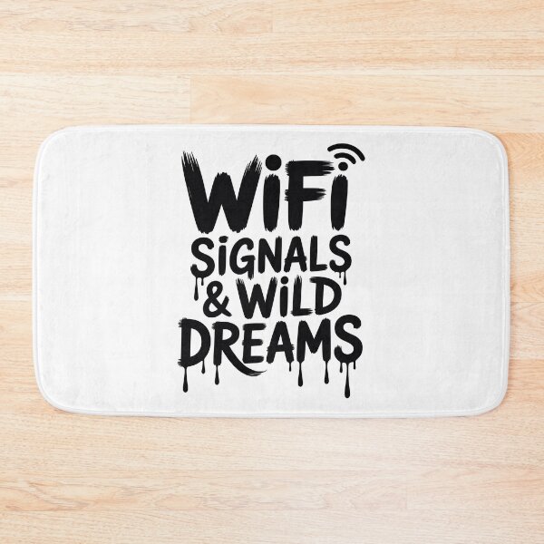 Item preview, WiFi Signals & Wild Dreams - Urban Graffiti Typography designed and sold by LockjowArt.
