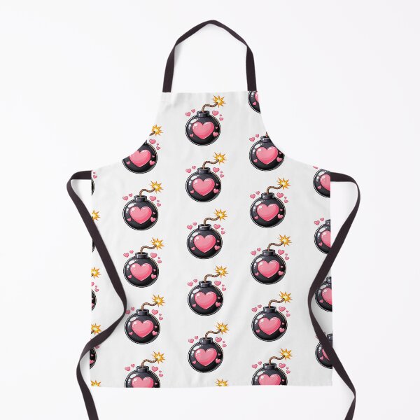 Item preview, Love Bomb heart-shaped bomb sticker or t-shirt. A little explosive… but make it love. designed and sold by PIXEL POP DESIGNS - Beyond the Norm!.