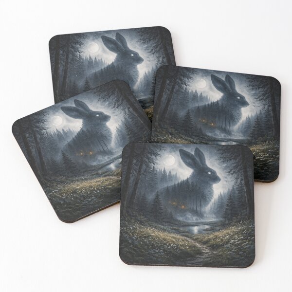 Item preview, Hare Without a Hare — Dawn Meadow Silhouette designed and sold by GeoWild Designs.