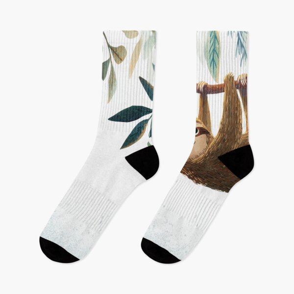Item preview, Sloth hanging from branch in jungle designed and sold by anytka.