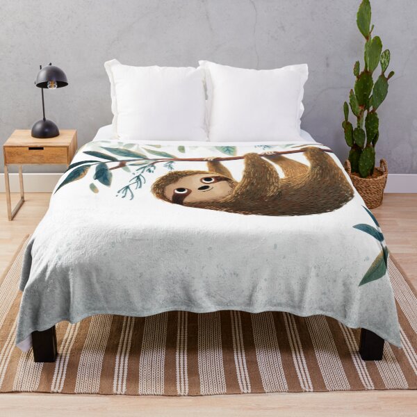 Item preview, Sloth hanging from branch in jungle designed and sold by anytka.