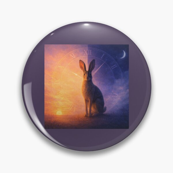 Item preview, Brown Hare – Stillpoint of Time | Liminal Twilight Wildlife Art designed and sold by GeoWild Designs.