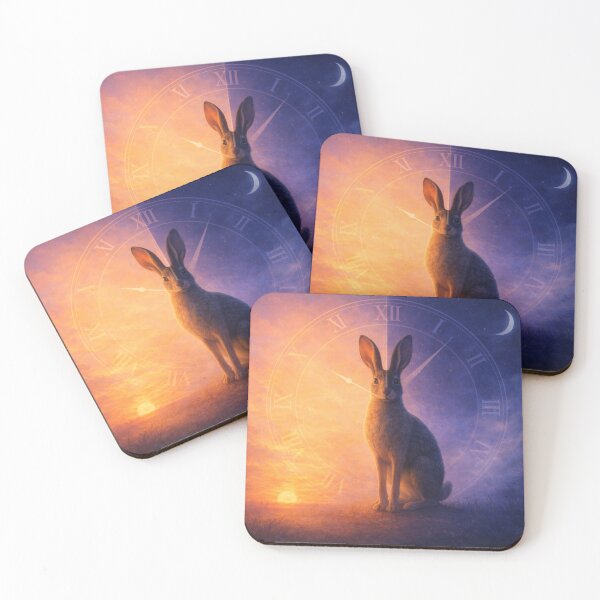 Item preview, Brown Hare – Stillpoint of Time | Liminal Twilight Wildlife Art designed and sold by GeoWild Designs.