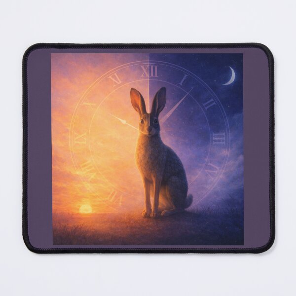Item preview, Brown Hare – Stillpoint of Time | Liminal Twilight Wildlife Art designed and sold by GeoWild Designs.