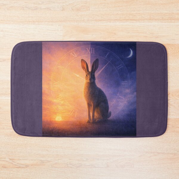 Item preview, Brown Hare – Stillpoint of Time | Liminal Twilight Wildlife Art designed and sold by GeoWild Designs.