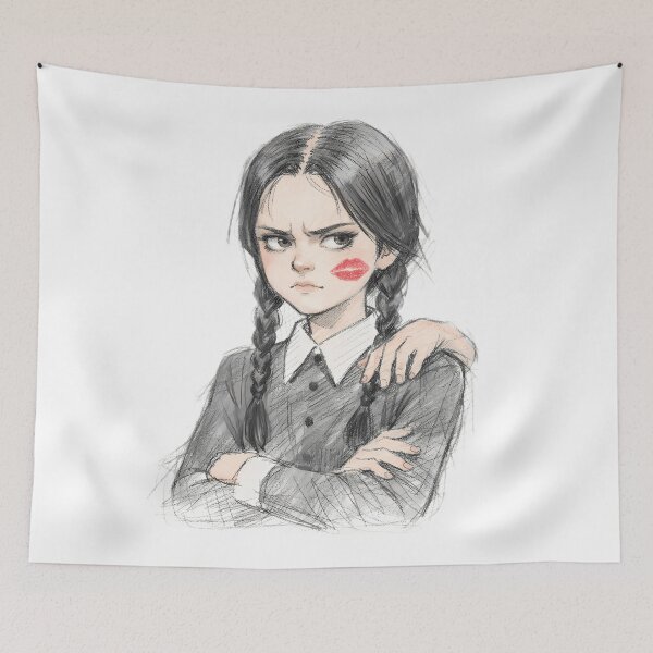 Item preview, GOTH GIRL WITH LIP PRINT designed and sold by LIS AND MELIVERSO.