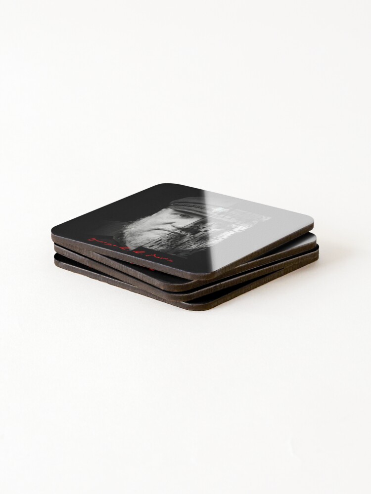 Thumbnail 4 of 5, Coasters (Set of 4), George R.R. Martin Split Face Quote Poster designed and sold by eneakelo777.