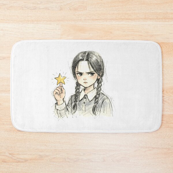 Item preview, GOTH GIRL WITH GOLD STAR designed and sold by LIS AND MELIVERSO.
