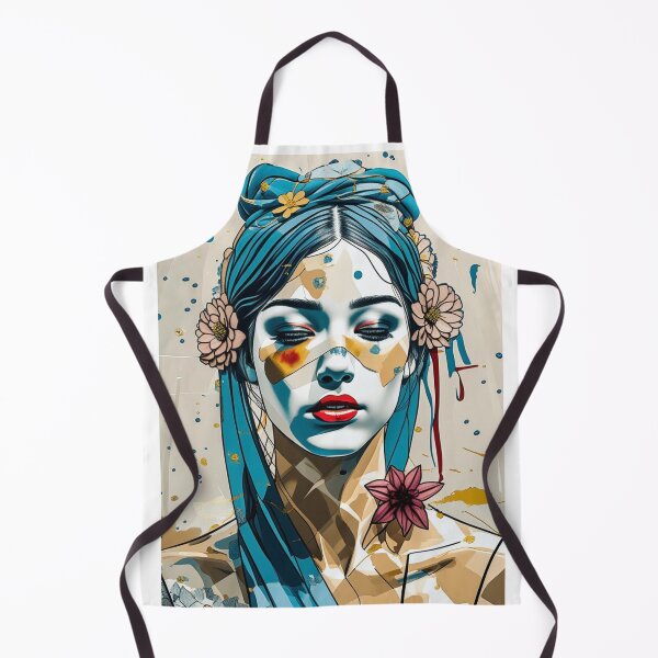 Item preview, Abstract Woman Floral Collage Art Print designed and sold by lapinu.