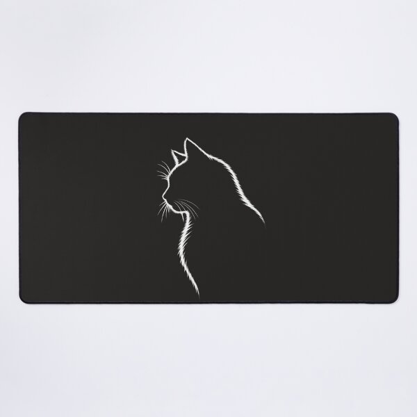 Item preview, Minimalist Cat Silhouette Side Profile Black and White Art/Monochrome Feline Silhouette Sharp Linework High Contrast Artwork Modern designed and sold by ImagineYourART ⭐️⭐️⭐️⭐️⭐️.
