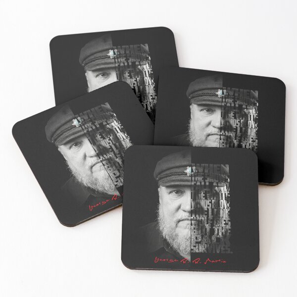 Item preview, George R.R. Martin Split Face Quote Poster designed and sold by Enea Kelo.