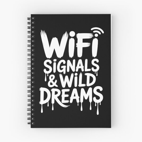 Item preview, WiFi Signals & Wild Dreams - Urban Graffiti Typography designed and sold by LockjowArt.