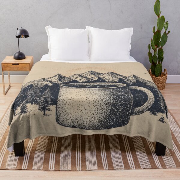 Item preview, Morning coffee with mountain view designed and sold by anytka.
