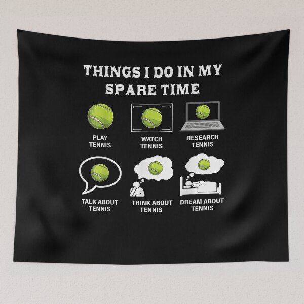 Item preview, Things I Do In My Spare Time Tennis Lover Funny Tennis designed and sold by MerchDeviant.