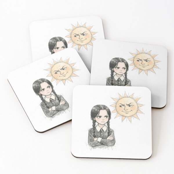 Item preview, GOTH GIRL WITH SUN FACE designed and sold by LIS AND MELIVERSO.