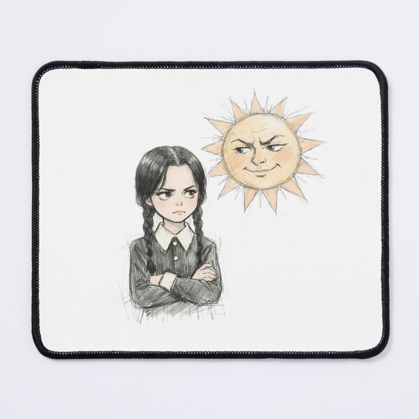 Item preview, GOTH GIRL WITH SUN FACE designed and sold by LIS AND MELIVERSO.