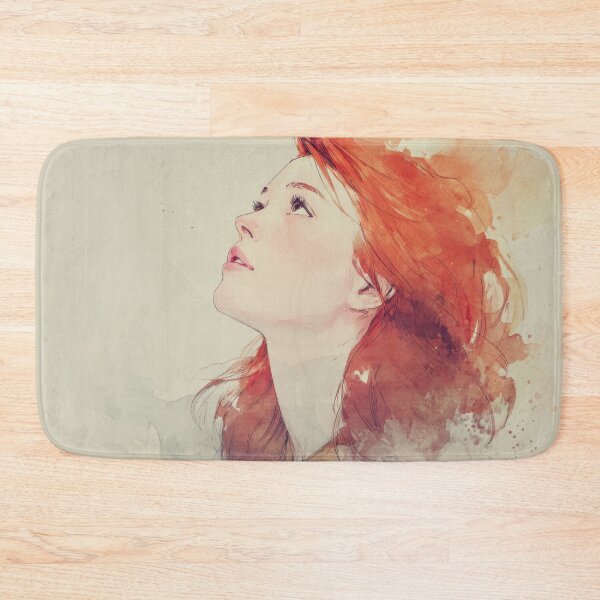 Item preview, Woman with red hair looking up designed and sold by anytka.