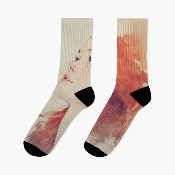 Item preview, Woman with red hair looking up designed and sold by anytka.