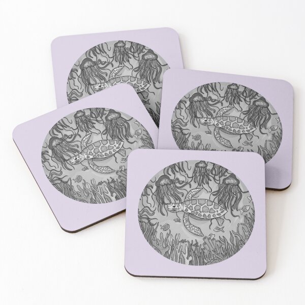Item preview, Jelly and Shell (greyscale.) designed and sold by AHappyTurtle.
