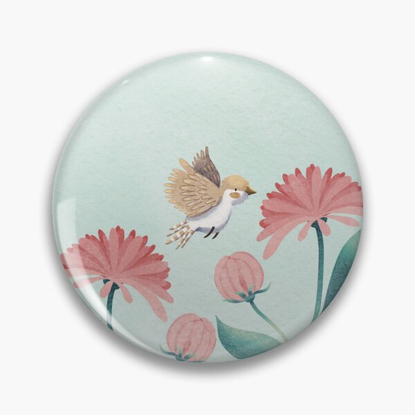 Item preview, Finches and Chrysanthemums designed and sold by Leila Nabih Designs.