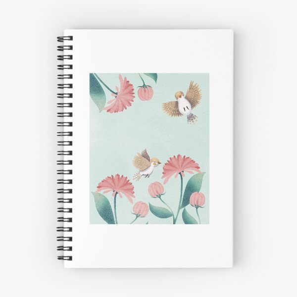 Item preview, Finches and Chrysanthemums designed and sold by Leila Nabih Designs.