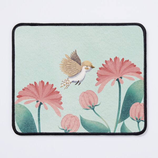 Item preview, Finches and Chrysanthemums designed and sold by Leila Nabih Designs.
