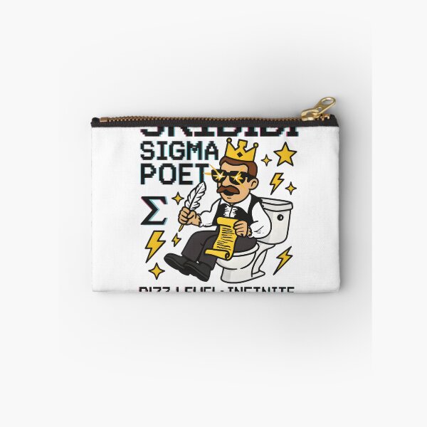 Item preview, Skibidi Sigma Poet Rizz Level Infinite Funny Meme Shirt designed and sold by AnnDesignStudio.
