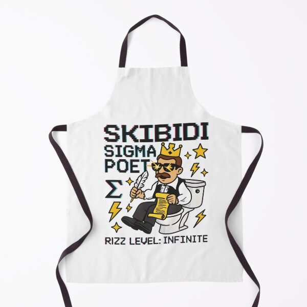 Item preview, Skibidi Sigma Poet Rizz Level Infinite Funny Meme Shirt designed and sold by AnnDesignStudio.
