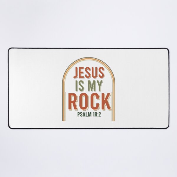 Item preview, Jesus Is My Rock Sticker – Psalm 18:2 Bible Verse – Neutral Christian Decal designed and sold by Illustrated Faith.