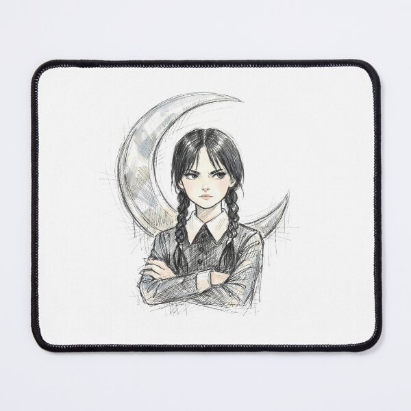 Item preview, GOTH GIRL WITH METAL CRESCENT MOON designed and sold by LIS AND MELIVERSO.