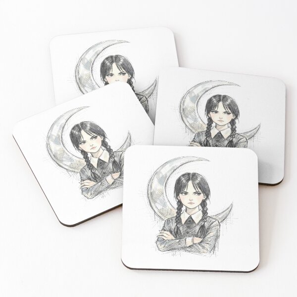 Item preview, GOTH GIRL WITH METAL CRESCENT MOON designed and sold by LIS AND MELIVERSO.