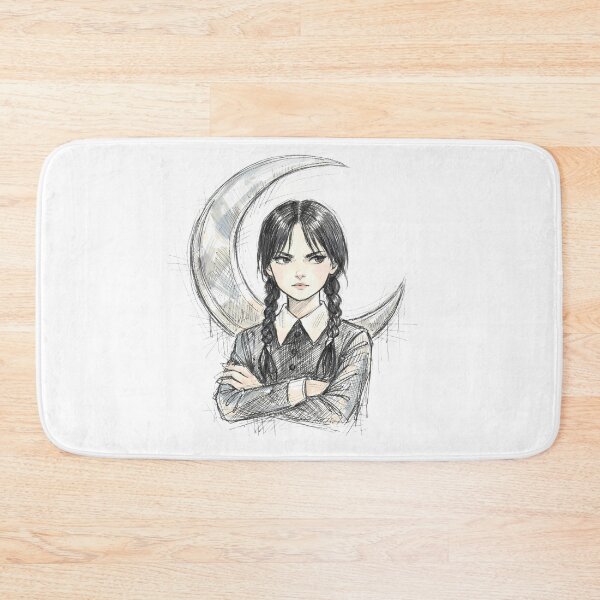 Item preview, GOTH GIRL WITH METAL CRESCENT MOON designed and sold by LIS AND MELIVERSO.