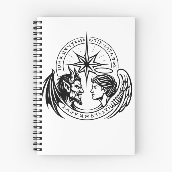 Item preview, Angel and Demon Rune Circle Design designed and sold by HejStudio.