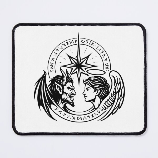 Item preview, Angel and Demon Rune Circle Design designed and sold by HejStudio.