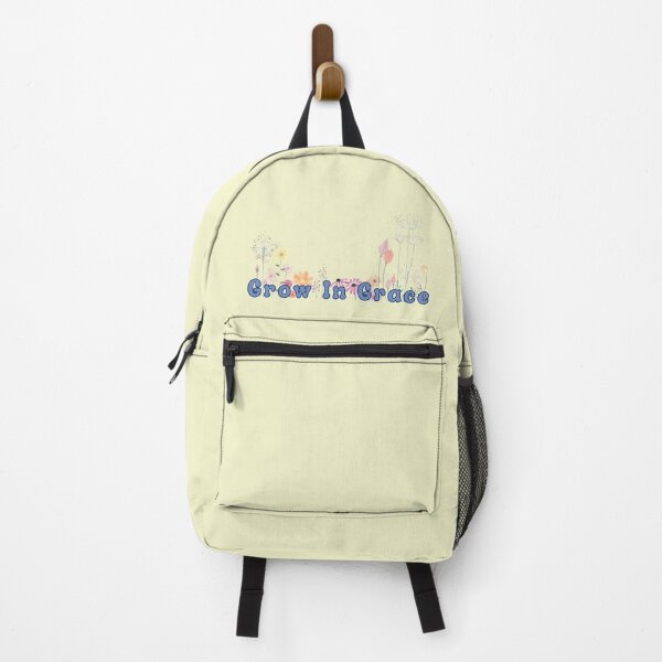 Item preview, Grow In Grace Spring Summer Flowers Blue Text Stickers Prints Posters Wall Art Magnet Home Coffee Cup Decoration TShirt Stationary Notebook Magnet Hat Kitchen Work School Office Redbubble Shop designed and sold by Saritas Boutique Shop.