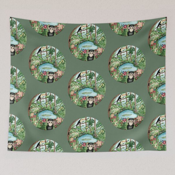 Item preview, The Emerald Wilderness (vintage style.) designed and sold by AHappyTurtle.